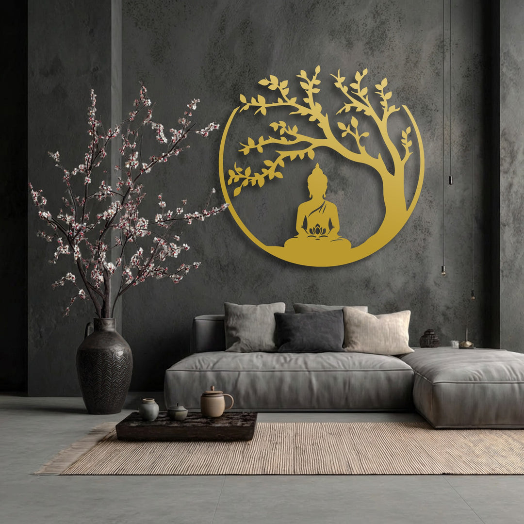 Chiave greca rotonda decorativa Specchio da Parete – Decorazione da parete con specchio classico moderno