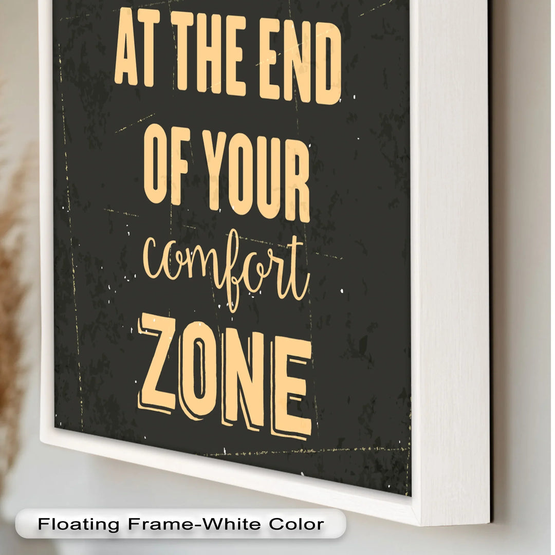 Life Begins at the End – Motivational Oil Painting - MyPhotoStation