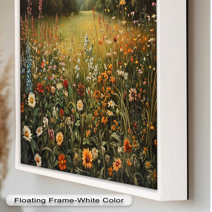 Whispers of Meadow Bloom – Colorful Wildflower Field Oil Painting