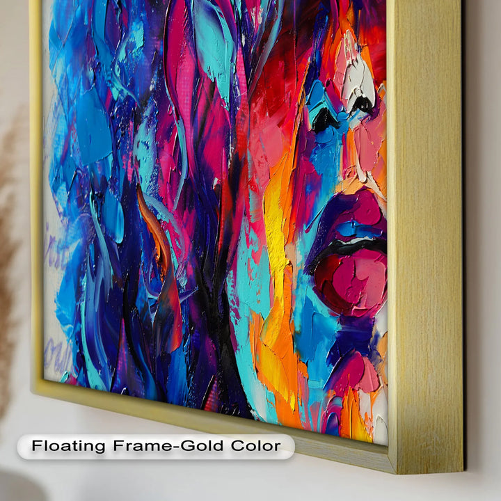 Colored Woman – Expressive Abstract Oil Painting - MyPhotoStation