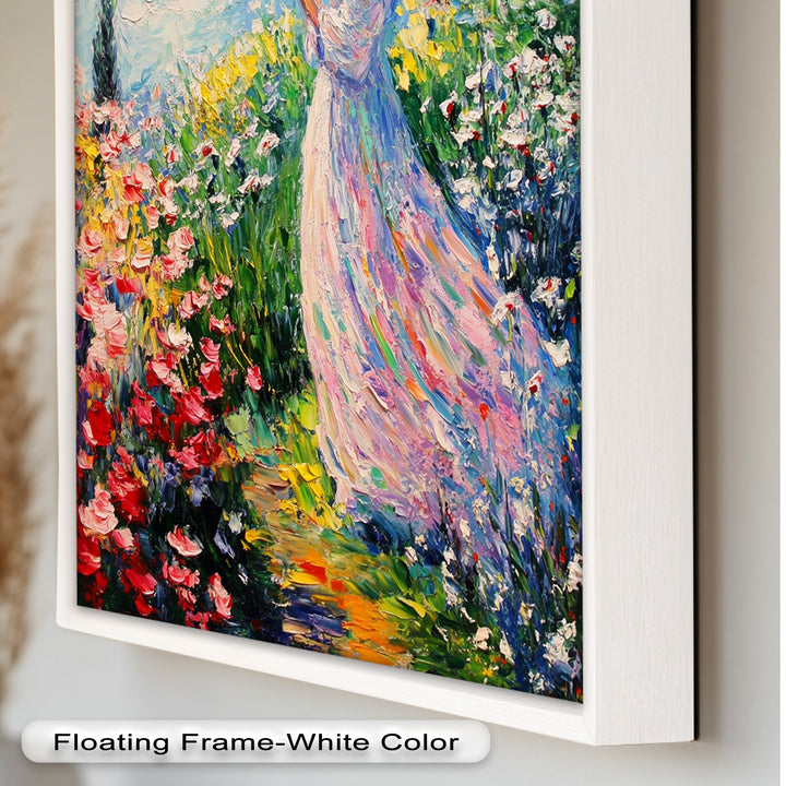 Woman in Floral Crown - Impressionist Oil Painting
