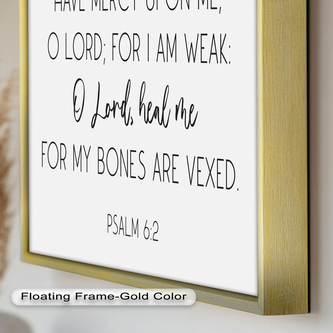 Psalm 6:2 Wandkunst – Christliche Bibel-Ölgemälde