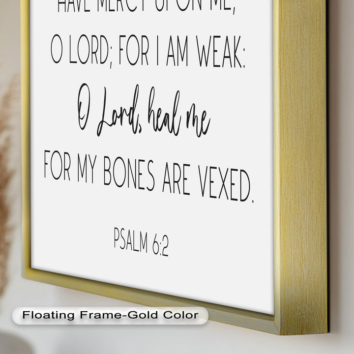 Psalm 6:2 Wandkunst – Christliche Bibel-Ölgemälde