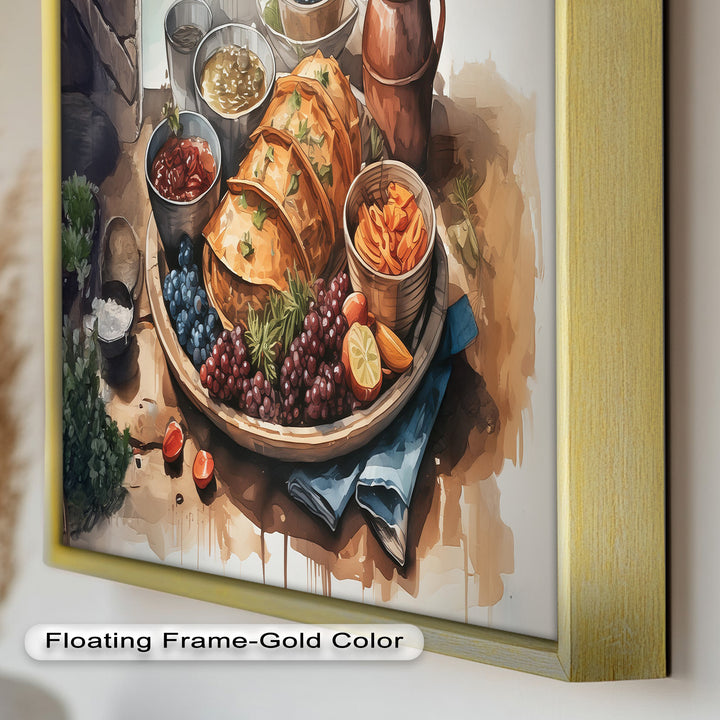 Frisch gebackenes Gebäck und Obststillleben - Food Painting