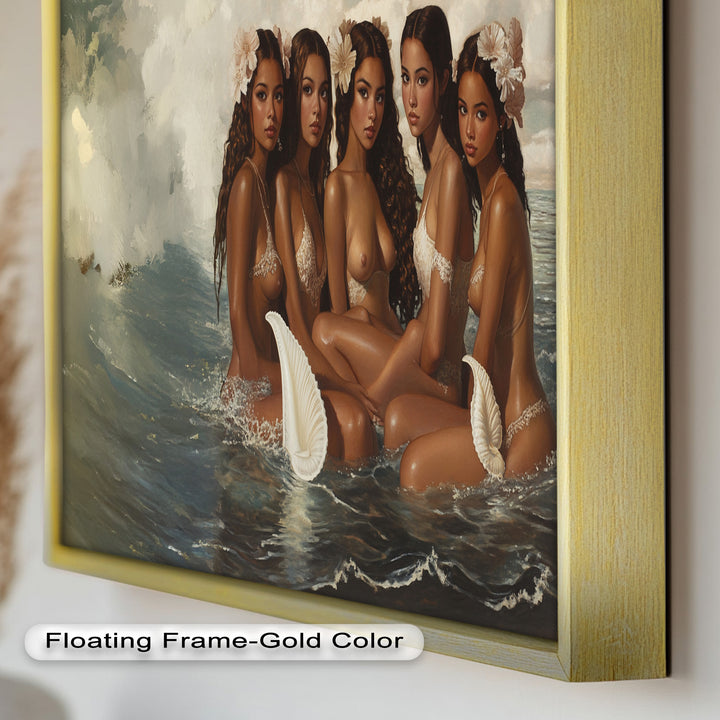 Daughters of the Tide – Mythical Sirens in a Renaissance Oil Painting