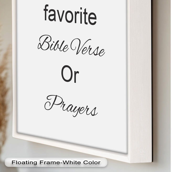 Custom Bible Verse Wall Art – Personalized Oil Painting