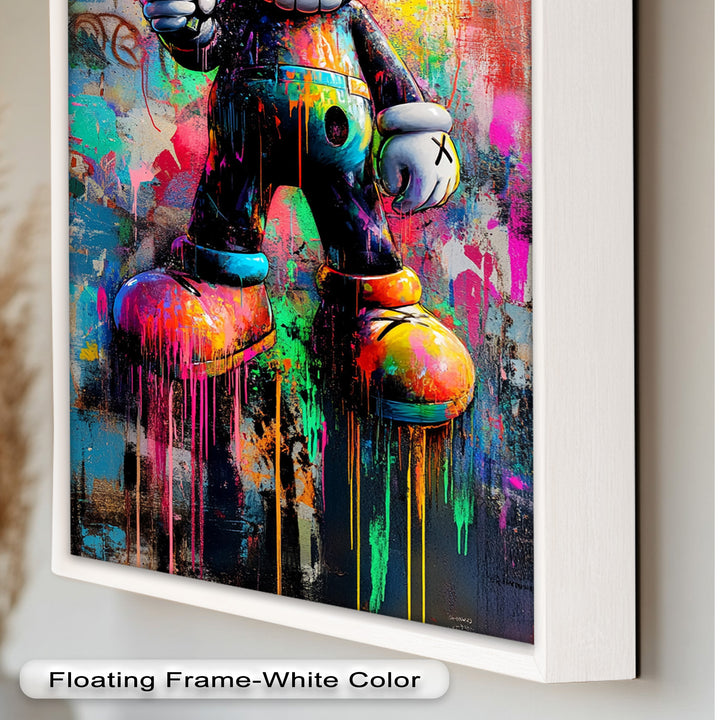 KAWS Street Blaster – Graffiti Pop Oil Painting