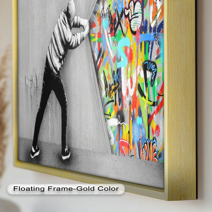 Unveiling the Chaos – Banksy Oil Painting