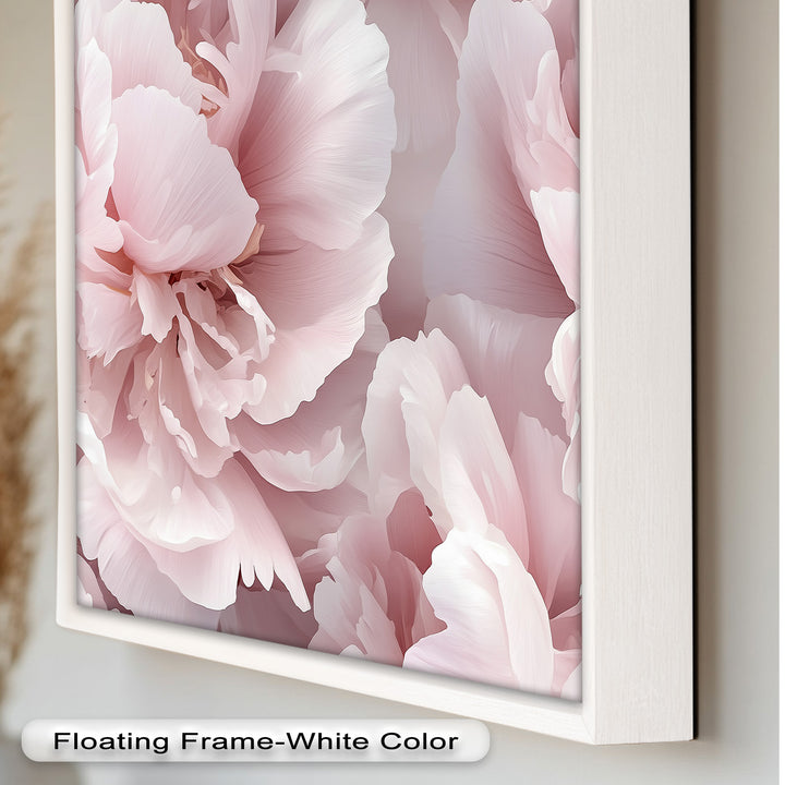 Blushing Petal Bloom – Soft Pink Peony Flower Oil Painting