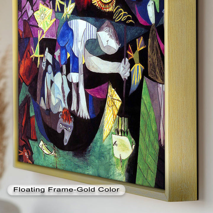 Night of the Spirals – Symbolic Surrealist Picasso Oil Painting