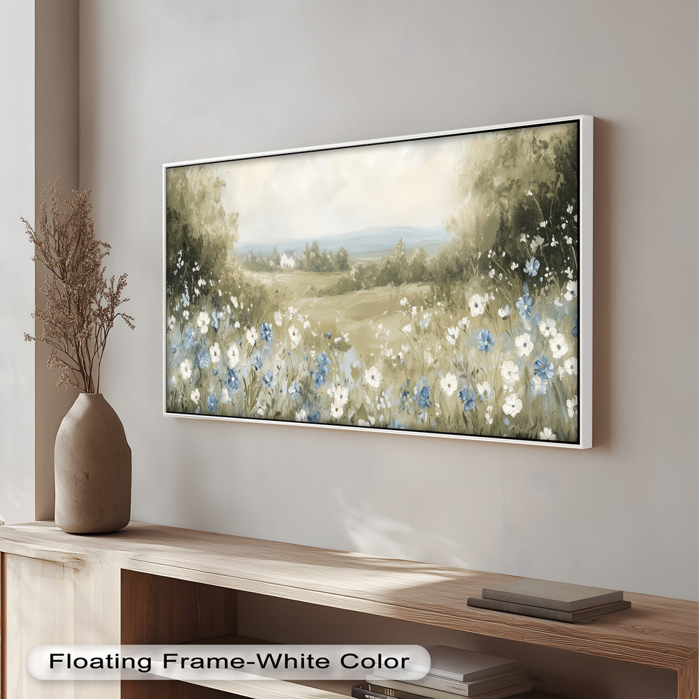 With a muted color palette and delicate brushwork, the artwork evokes tranquility, nostalgia, and the quiet charm of rural life.

