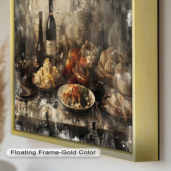 Rustic Feast – Vintage Culinary Still Life Food Painting