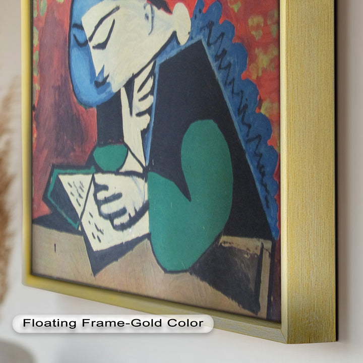 The Reader – Cubist Portrait of Quiet Focus Picasso Oil Painting