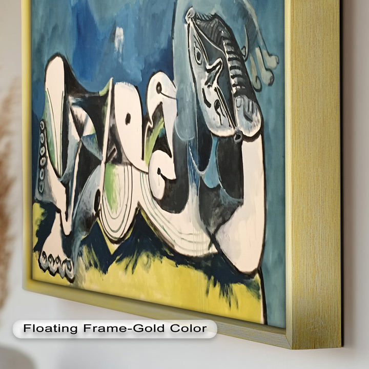 Reclining Abstraction – Picasso Nude Oil Painting