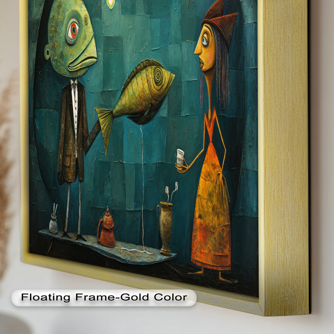 The Offering – Surreal Tea Exchange Picasso Oil Painting