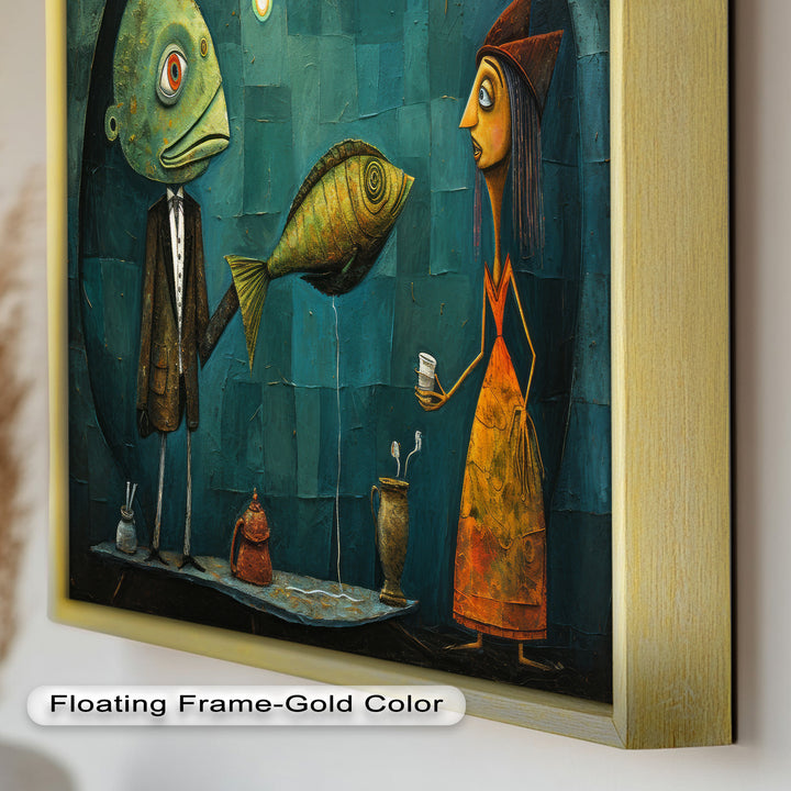 The Offering – Surreal Tea Exchange Picasso Oil Painting