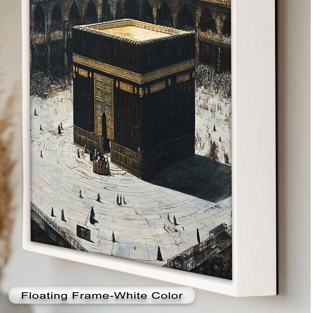 Kaaba Mecca Wall Art – Religious Oil Painting
