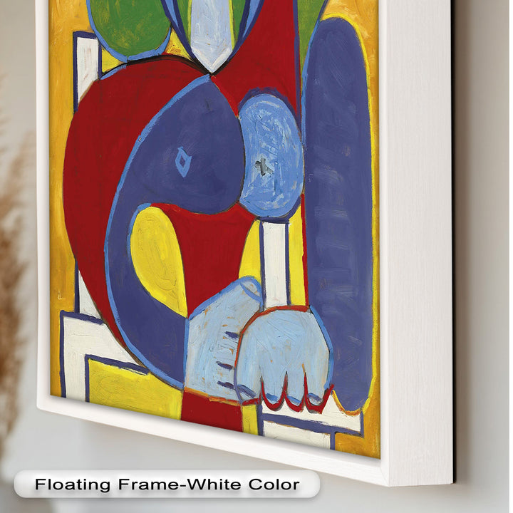 Color Harmony – Abstract Seated Woman Picasso Oil Painting