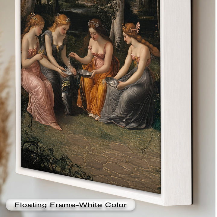 Forest Nymphs at the Spring – Mythical Gathering Oil Painting