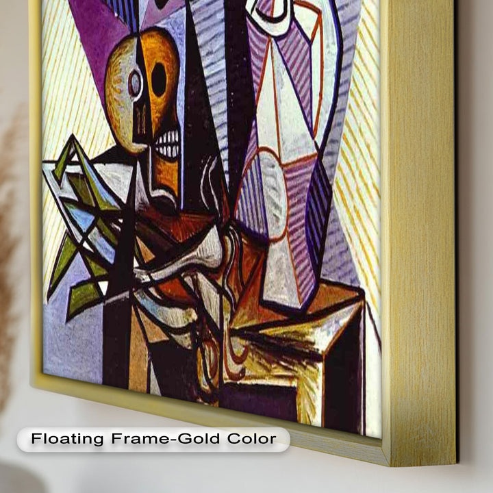 Still Life with Skull by Picasso – Symbolic Cubist Oil Painting