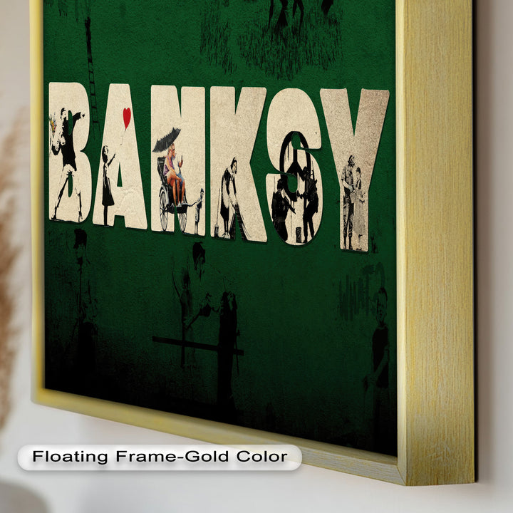 Urban Icons Collide – Banksy Tribute Oil Painting