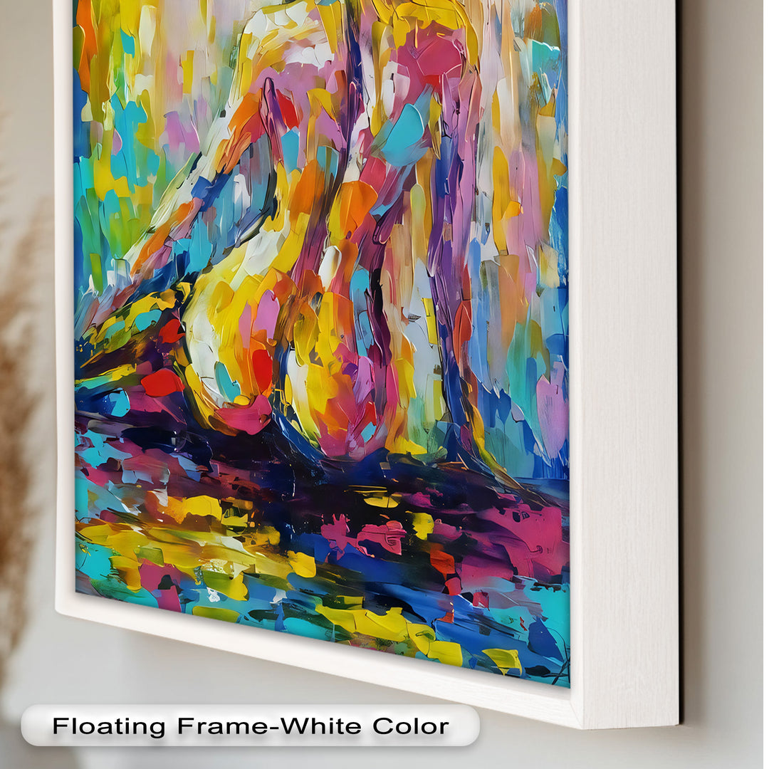 Radiant Reverie – Colorful Nude Impressionist Oil Painting