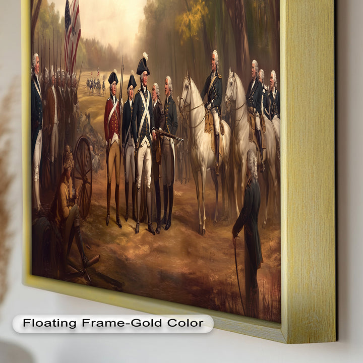 Command and Honor – Revolutionary Army Oil Painting
