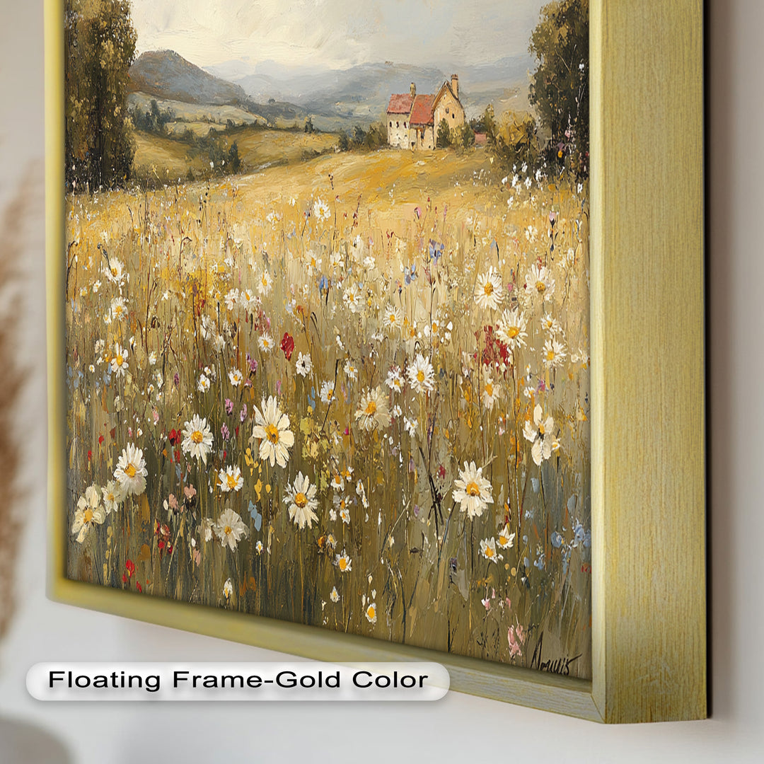 Countryside Bloom – Floral Oil Painting