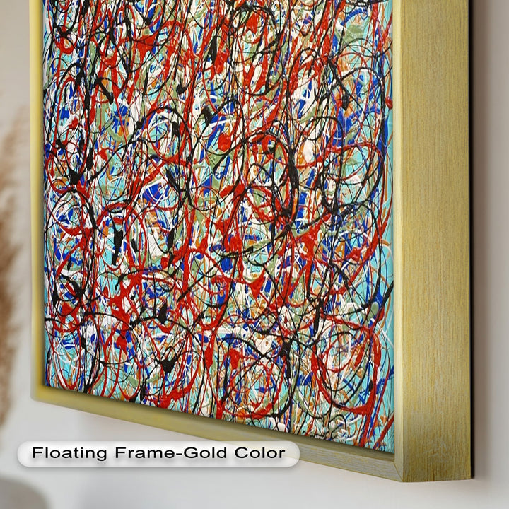 Energetic Abstract Expressionist Wall Art – Modern Oil Painting
