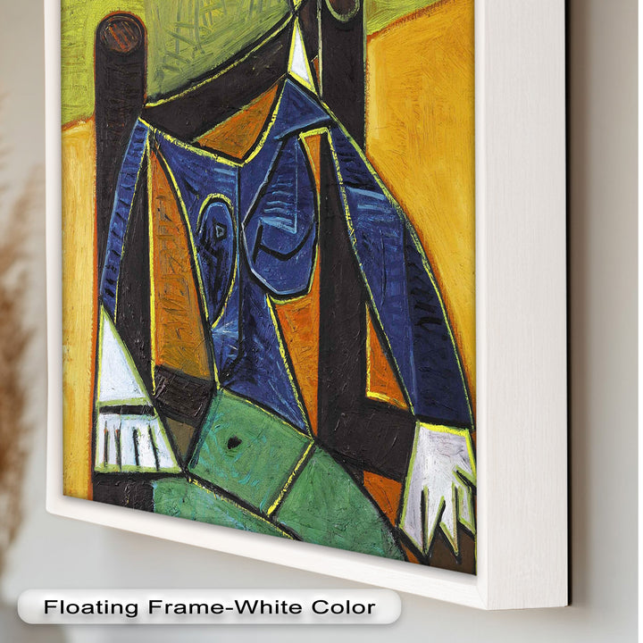 Woman in a Spiral Hat – Picasso-Style Cubist Oil Painting
