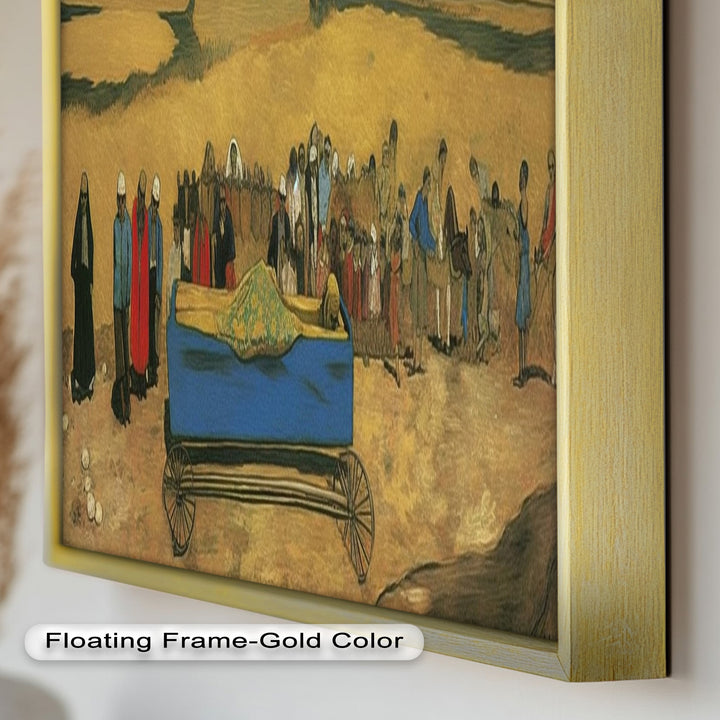 The Funeral Procession – Symbolic Historic Oil Painting