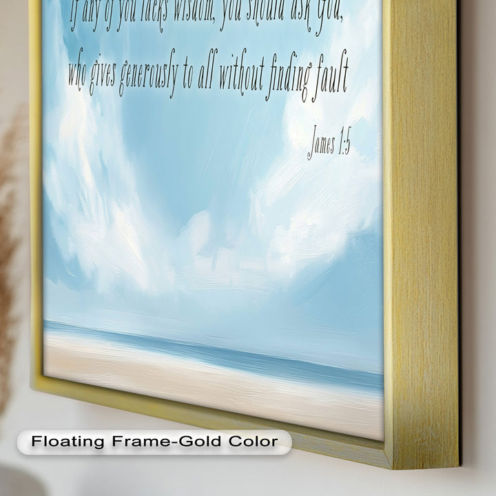 James 1:5 – Ask God for Wisdom Bible Verse Oil Painting