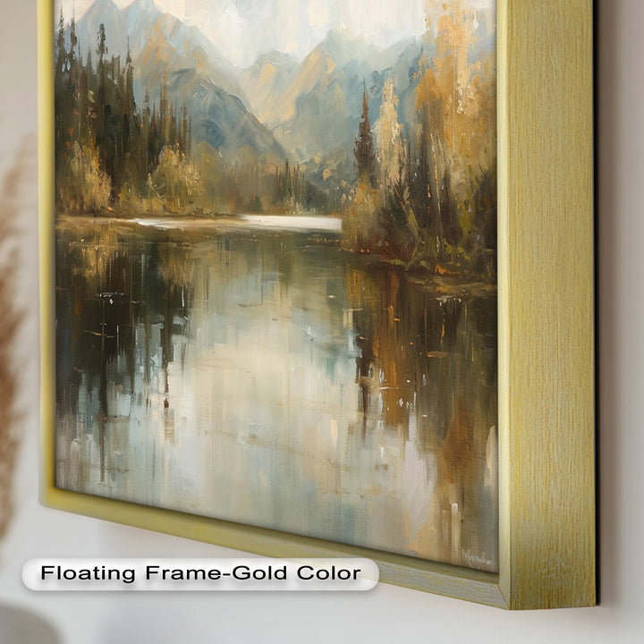 Lake Landscape – Framed Modern Oil Paintings