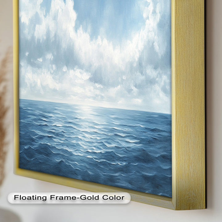 Blue Coastal Art - Ocean Seascape Oil Painting