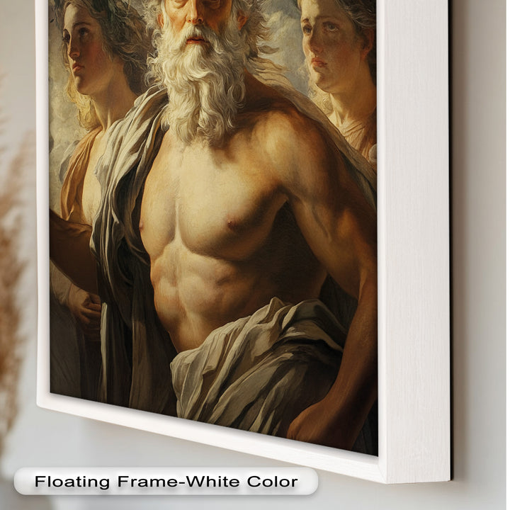 Zeus zwischen den Wolken - Mythologie Ölgemälde