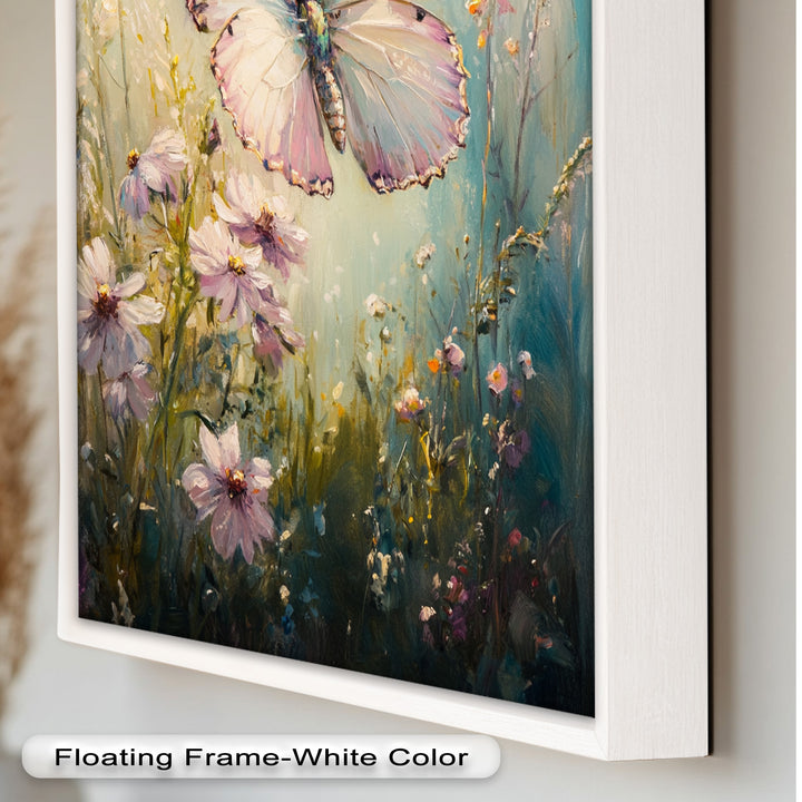 Butterfly Among Wildflowers – Animal Oil Painting