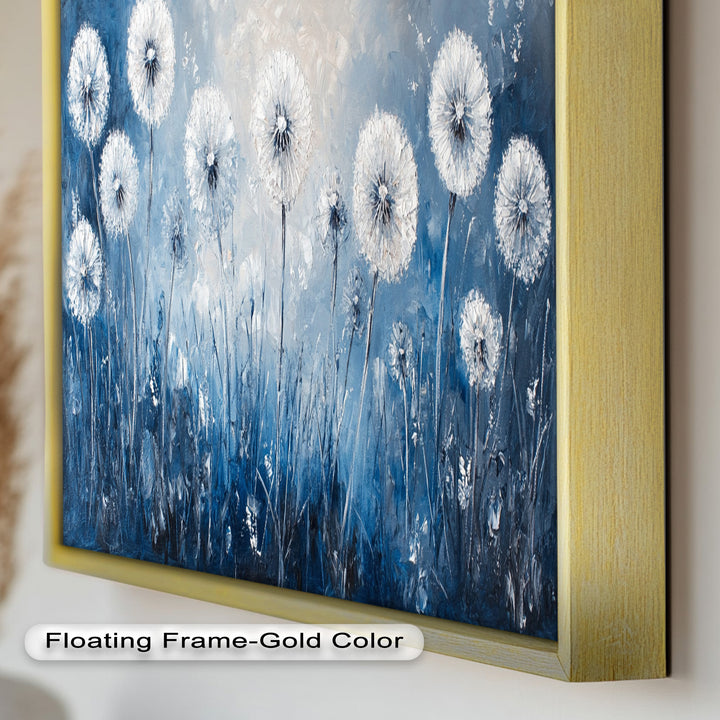 Dreamy Dandelion Field Wall Art – Floral Oil Painting