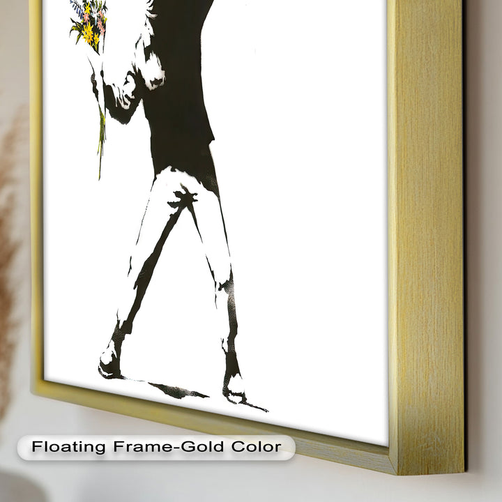 Flower Thrower – Iconic Protest Banksy Oil Painting