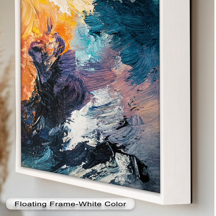 Tempest Awakening – Abstraktes Ölgemälde mit kräftiger Textur