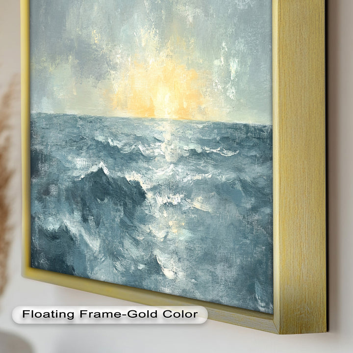 Sunrise Ocean View Decor - Seascape Oil Painting