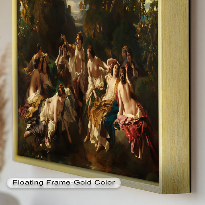 Twilight Reverie – Neoclassical Gathering of Maidens Oil Painting
