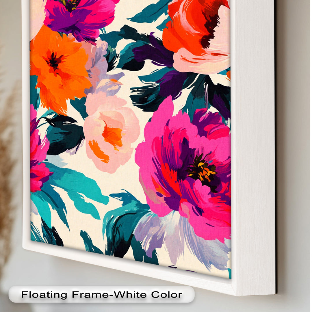 Bold Boho Bloom – Fauvist Floral Explosion Oil Painting