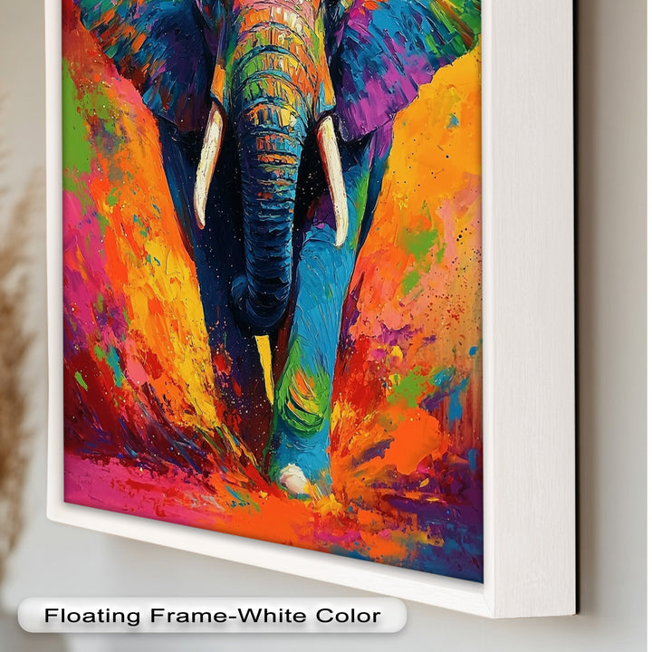 Color Explosion Elephant - Animal Oil Painting