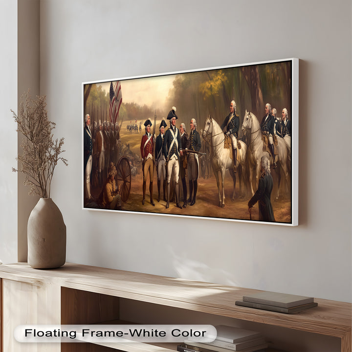 Revolutionary March – American Army Oil Painting