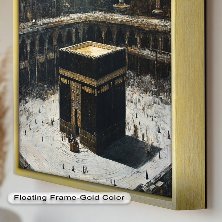 Kaaba Sacred Site Wall Art – Religious Oil Painting