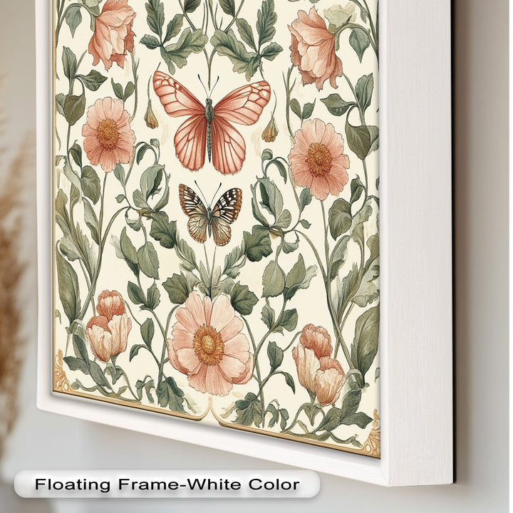 Whimsy in Bloom – Vintage Botanisches Ölgemälde