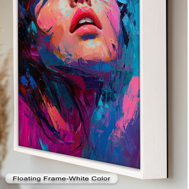 Ecstasy in Color – Vibrant Expressionist Portrait Oil Painting