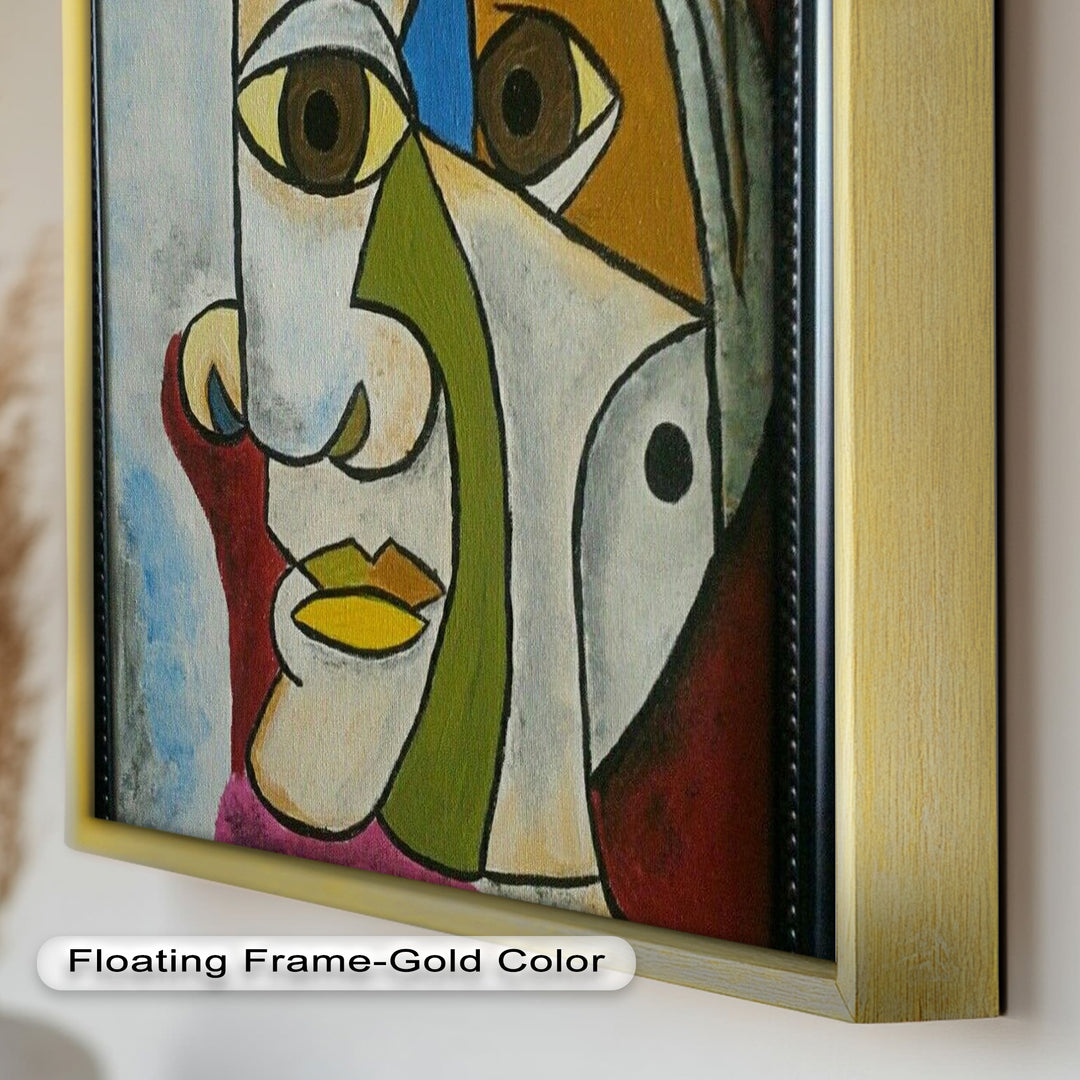 Fragmented Persona – Geometric Abstract Picasso Oil Painting