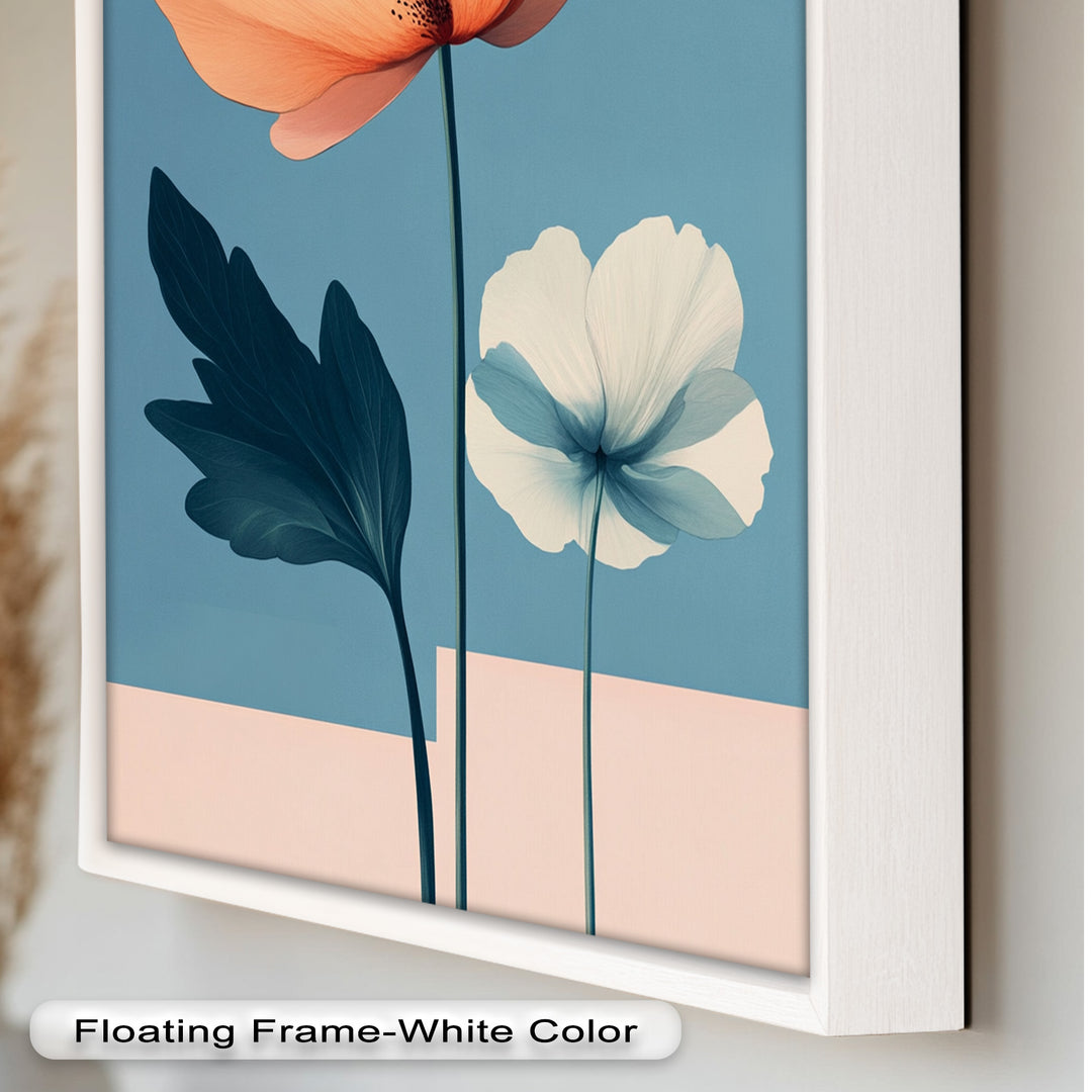 Serene Bloom – Boho Floral Oil Painting