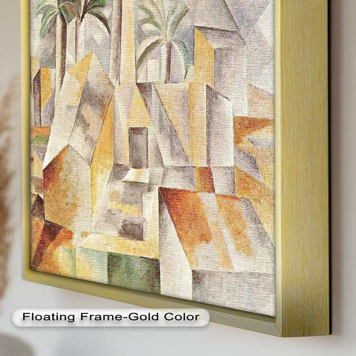 Landschaft mit Palmen von Albert Gleizes – Kubistisches Ölgemälde